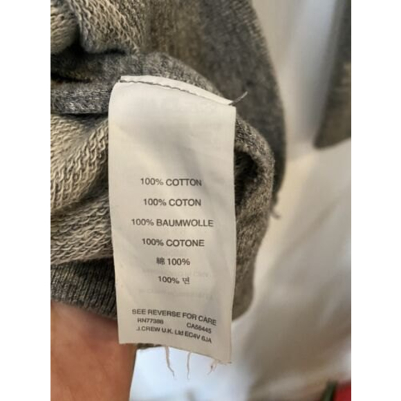 J Crew Gray Sweater Zipper Sides Women Size XXS - Picture 8 of 10